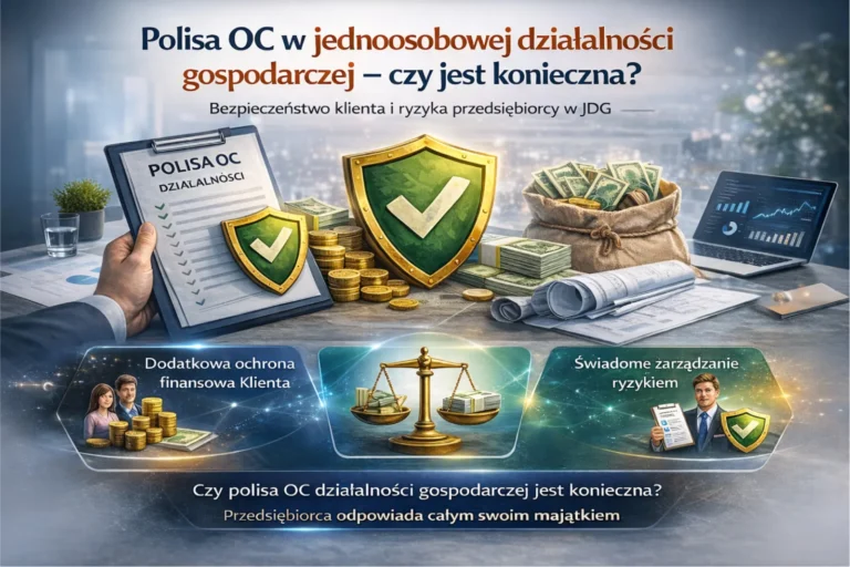 Polisa OC wykonawcy w jednoosobowej działalności gospodarczej