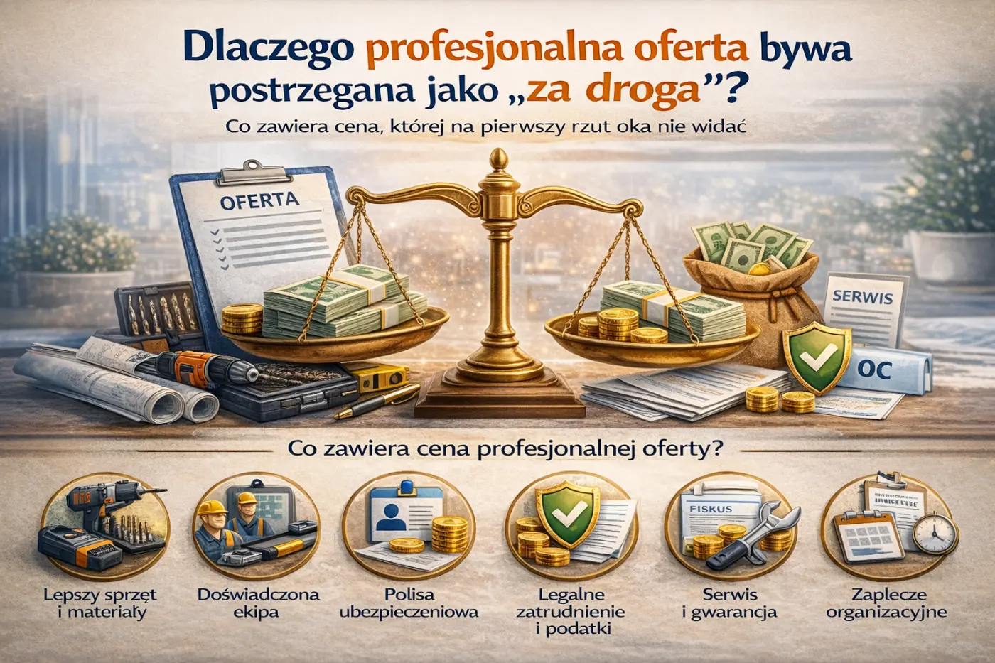 Dlaczego profesjonalna oferta bywa postrzegana jako „za droga